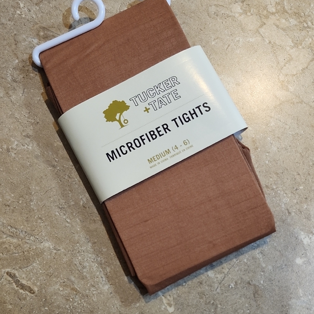 Tucker + Tate Tan Microfiber Tights Size 4 - 6